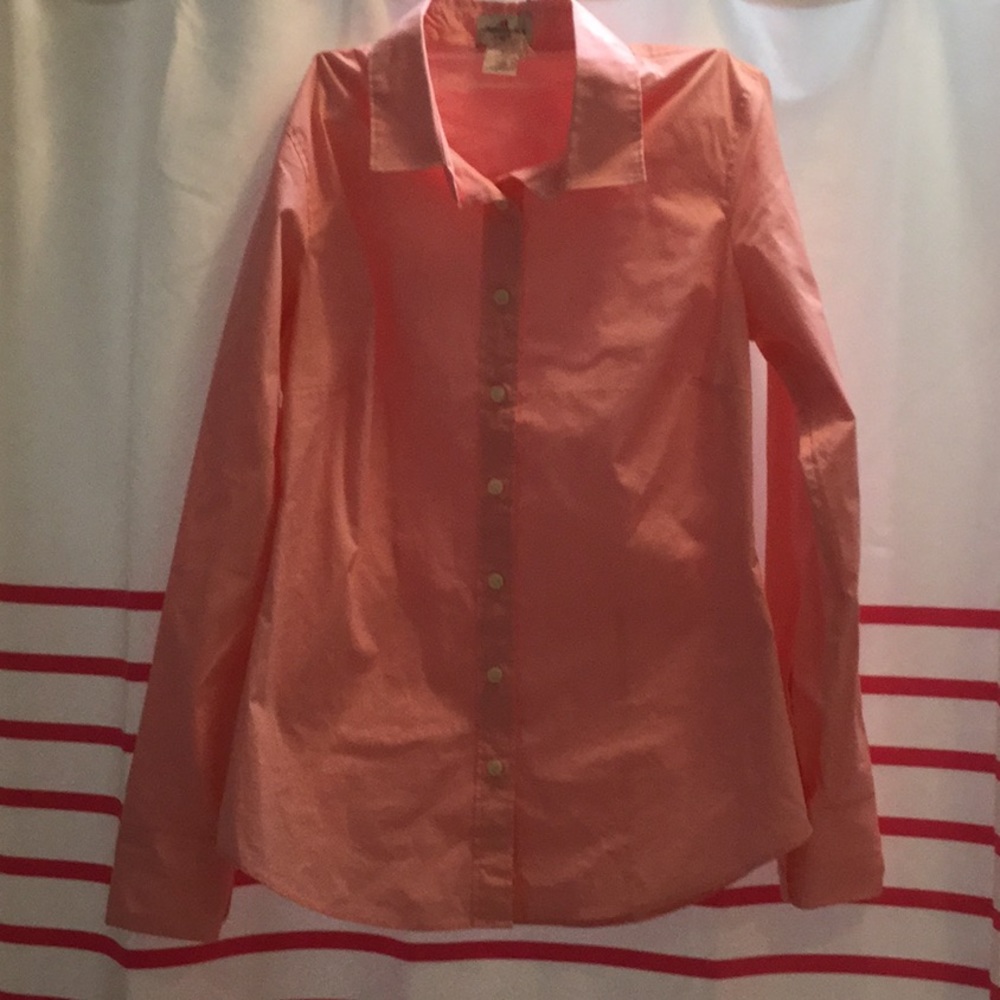 J crew pink button down shirt